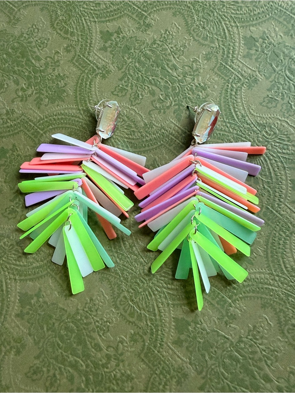 Kendra Scott Jasper Dichroic Earrings